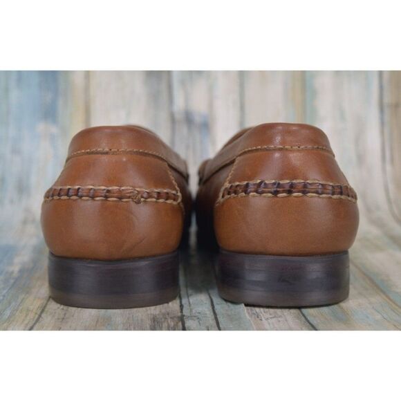 Johnston & Murphy Baldwin Men\'s Size 9.5 (W) Brown Leather Penny Loafers NICE main image 9